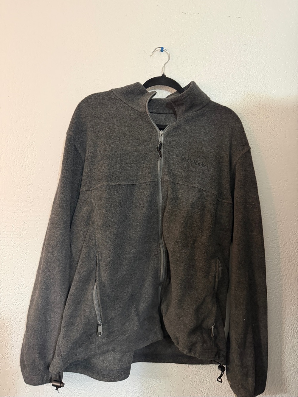 Columbia Men's Charcoal Gray Full-Zip Fleece Jacket